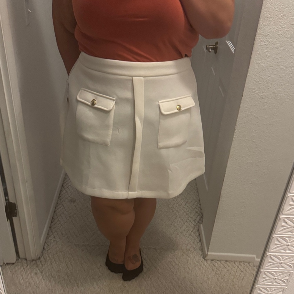 Eloquii Cream Skirt